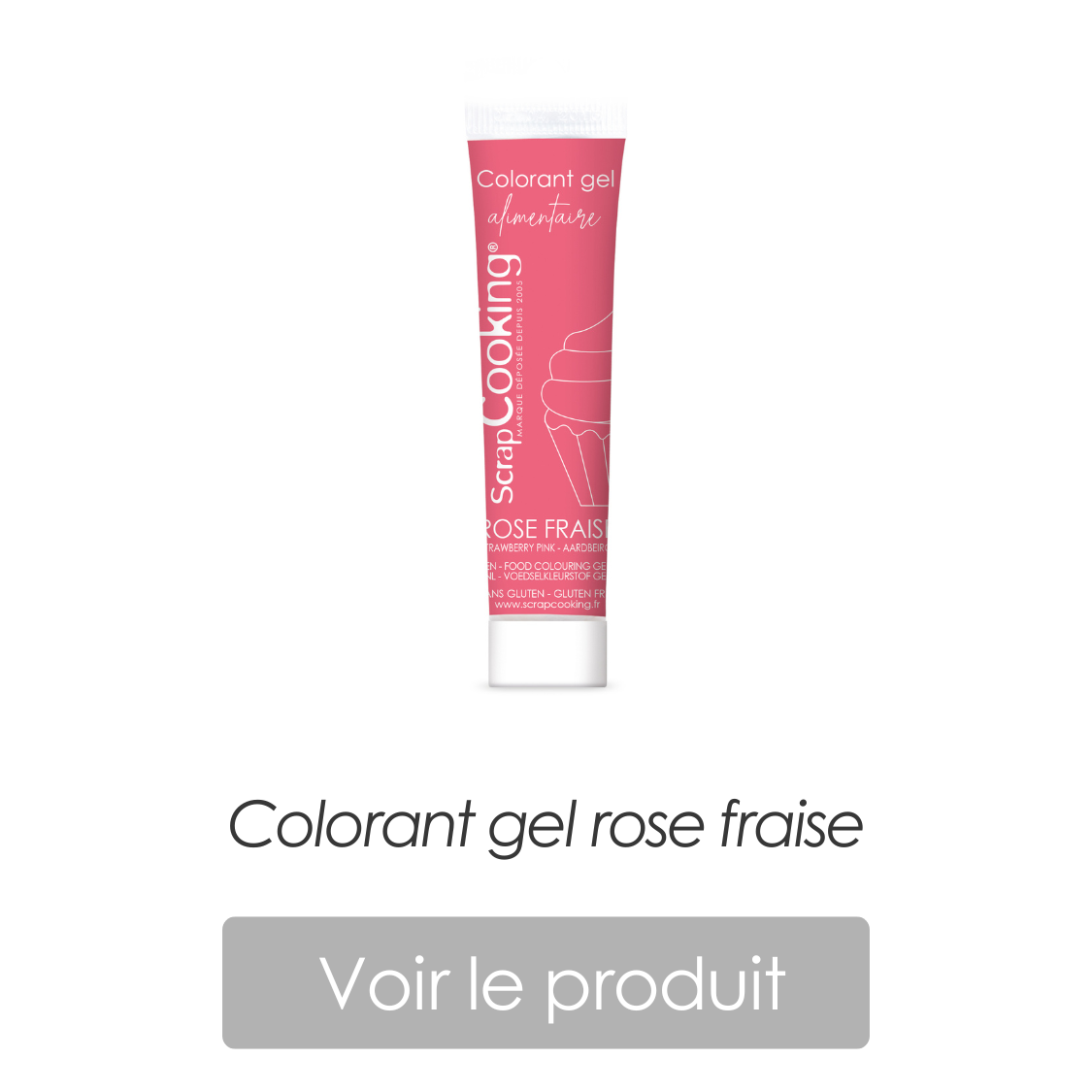 Colorant gel rose fraise entremets - ScrapCooking